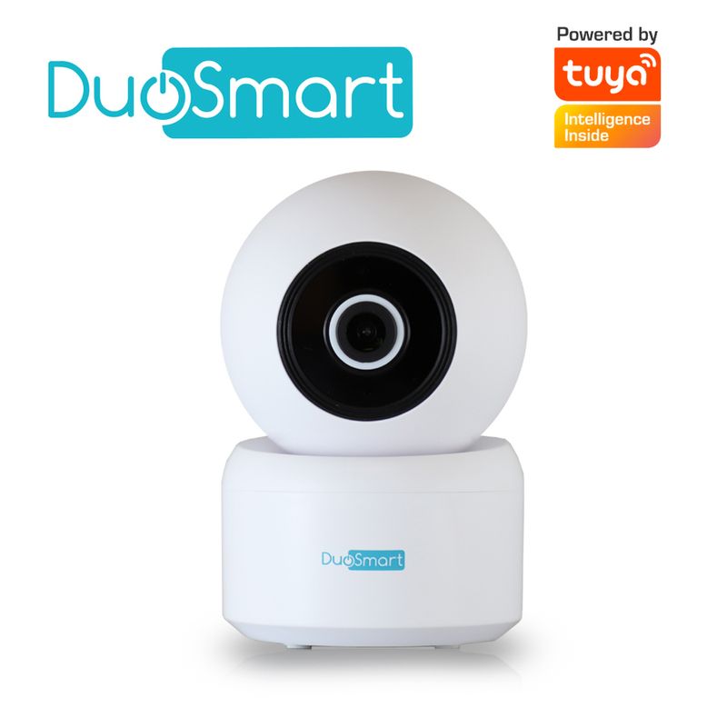 Camara Inteligente Con Movimiento Pt Wifi 2.4 Ghz Duosmart E21 Para Interior Full Hd 3mp Compatible Con App Duosmart Soporta Mic