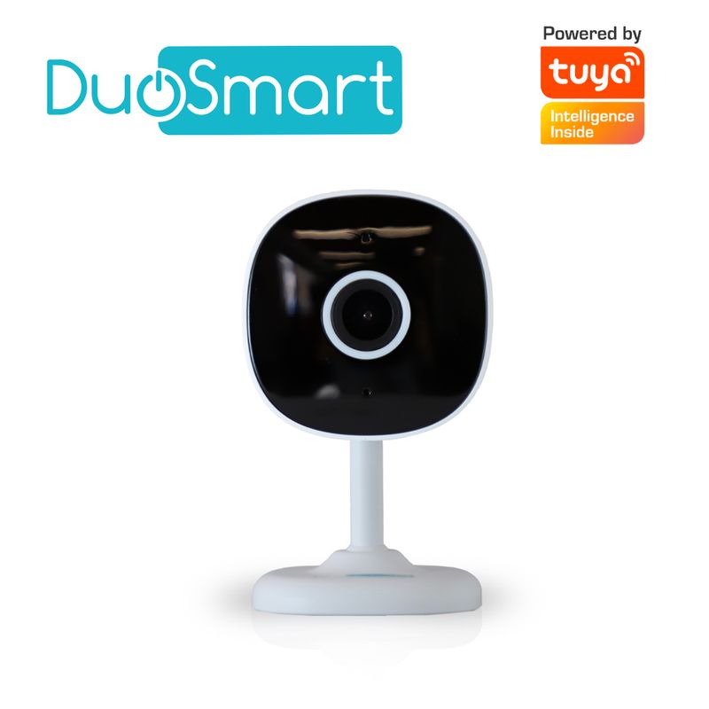 Camara Inteligente Duosmart E11 Wifi 2.4 Ghz Para Interior De Facil Colocacion Con Audio Bidireccional Full Hd 3mp Compatible Co