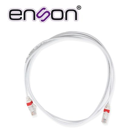 patchcord utp cat6a enson p6a021wh forro pvc blanco 4 pares calibre conductor 26 awg uso interior longitud 7 pies 21 metros