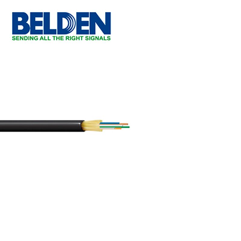 Fibra Optica Interior/exterior Belden Fd4d006r9 6hilos Multimodo Om4 Negro 1640ft/500 Metros