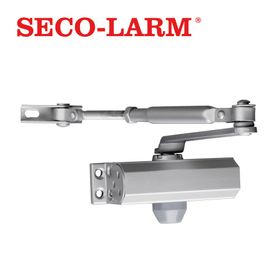 brazo cierrapuertas 45kg sdc121s1 secolarm fabricado de aluminio anodizado con velocidad de barrido y cierre ajustables uso int