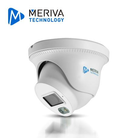 Camara Ip Domo Turrent Meriva Technology Mtd400s4ld / 4 Mp / Lente Fijo 2.8 Mm/ 12 Vcd / Poe / H.265 / Metal  Plastica/ 20m Ilum