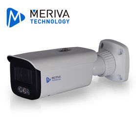 camara ip bullet meriva technology mob600zs4d  6mp  h265  lente motorizado 2812mm  50m ir  40m luz calida full color  ip67  met