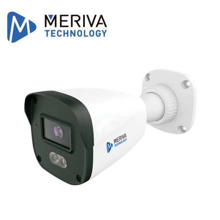 Camara Ip Bullet Meriva Technology Mob600fs4d / 6mp / H.265 / Lente Fijo 2.8mm / 30m Ir / 30m Luz Calida Full Color / Ip67 / Met