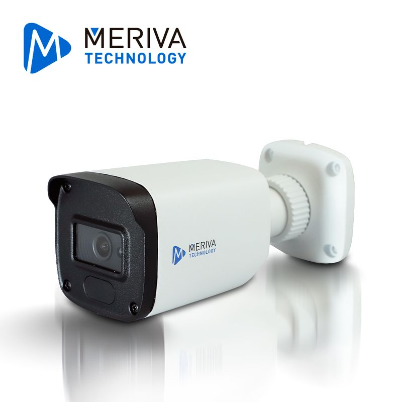 Camara Ip Bullet Meriva Technology Mob800fs3b / 8 Mp  4k / 2.8 Mm / H.265 / Entrada De Audio / Almacenamiento Micro Sd Hasta 256