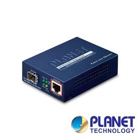 convertidor de medios de fibra óptica a utp planet gtp805a 1 puerto de fibra optica sfp velocidad de transmision 1001000mbps  1