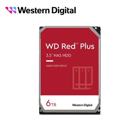 Dd Disco Duro Wd60efpx Wd Red Plus 3.5 Sata 6tb Cache 64mb 5640rmp Especial Para Almacenamiento Y Nas