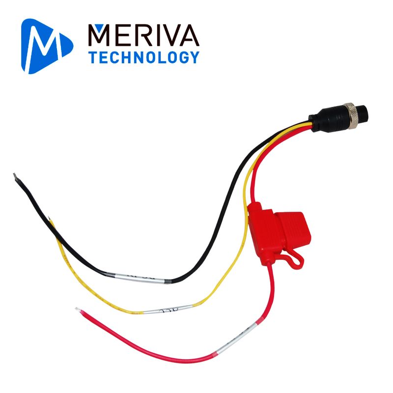 Cable De Alimentacion Meriva Technology Mdvrsource Compatible Para Todos Los Modelos De Grabadores Moviles (excepto Mdc220 / Mdc