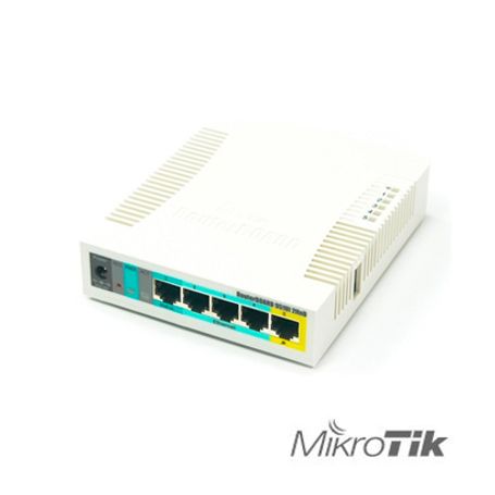 ruteador inalámbrico mikrotik rb951ui2hnd24ghz 5 fast gabinete de plástico ideal para casa u oficina 

