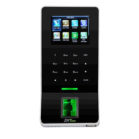 Zkteco F22mifare  Control De Acceso Y Asistencia / 3000 Huellas / 5000 Tarjetas Mifare / Teclado Táctil / Sensor De Huella Bio I