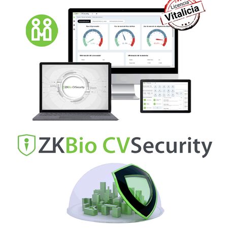 Zkteco Zkbiocvvisp15k  Licencia Para Gestión De Visitas En Biocvsecurity / 5000 Visitas Por Mes / 1 Sitio De Registro / Vitalici