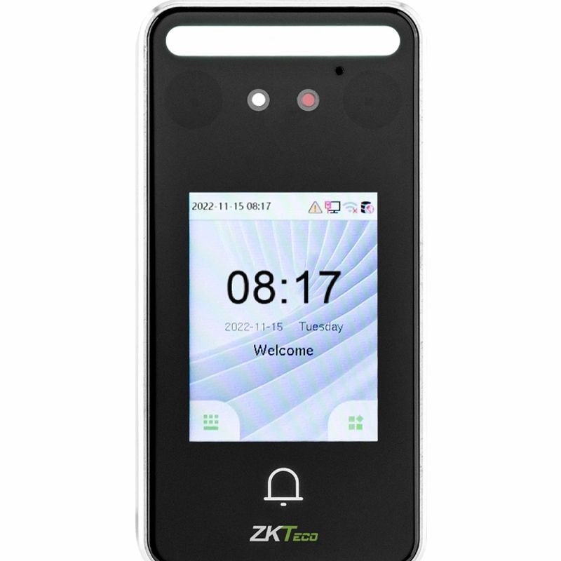 Zkteco Speedfacev3lite  Control De Acceso Y Asistencia Visible Light Con Autenticación Facial (500 Rostros) Tarjeta Id 125 Khz (