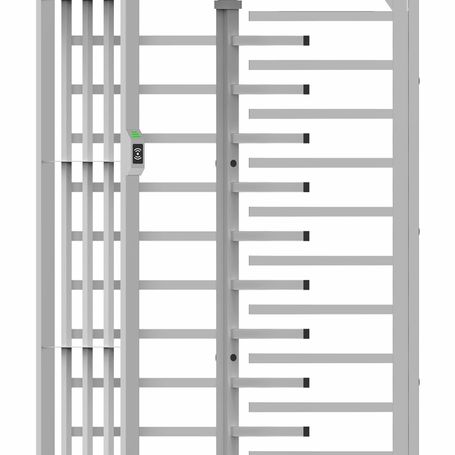 Zkteco Fht3300  Torniquete Modular De Altura Completa Acero Inoxidable Sus304 Ip54 Compatible Con 110 / 220 Vca 3 Barras De Giro