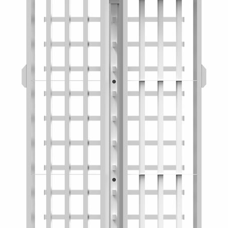 Zkteco Fht3300  Torniquete Modular De Altura Completa Acero Inoxidable Sus304 Ip54 Compatible Con 110 / 220 Vca 3 Barras De Giro