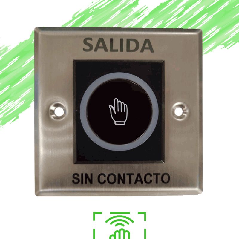 Zkteco K11b2  Botón De Salida Sin Contacto / Salidas  Nc Y No/ Rango De Detección Hasta 10 Cm