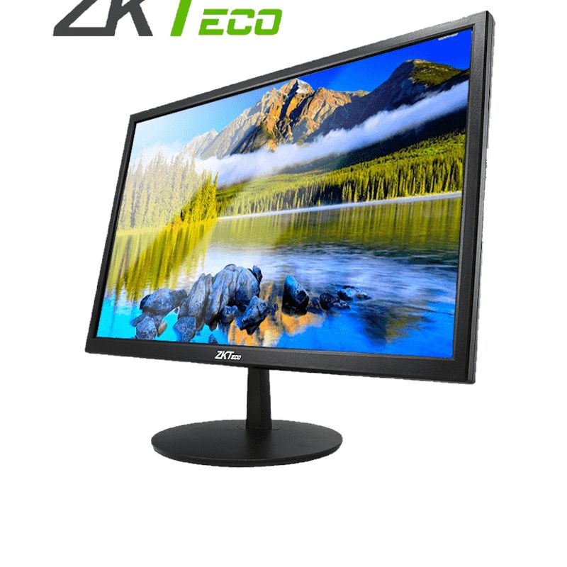 Zkteco Zd192ksb  Monitor Led Hd De 19 Pulgadas / Operación 24/7 Ideal Para Seguridad/ Resolución 1440 X 900 / 1 Entrada De Video