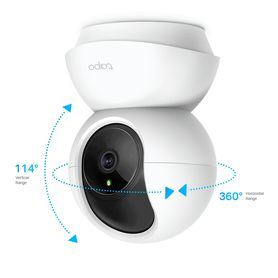 tplink tapo c200  cámara domo ip pt wifi para interior con resolución de 2 mp visión nocturna notificaciones push wifi 24 ghz r