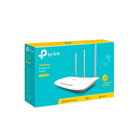 Tplink Tlwr845n  Router Inalámbrico Con Velocidad De Hasta 300mbps Wifi 4 802.11n/b/g En 2.4 Ghz 3 Antenas Y 4 Modos Router Exte