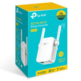 tplink re205 repetidor de senal wifi ac750 con frecuencias de 24ghz 300mbps y 5ghz 433mbps además indicador inteligente de sena