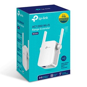 tplink re305  repetidor de senal wifi ac1200 24ghz 300mbps y 5ghz 867mbps  indicador inteligente de senal modo punto de acceso 