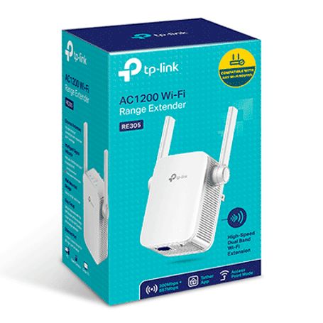 Tplink Re305  Repetidor De Senal Wifi Ac1200 2.4ghz (300mbps) Y 5ghz (867mbps)  Indicador Inteligente De Senal Modo Punto De Acc