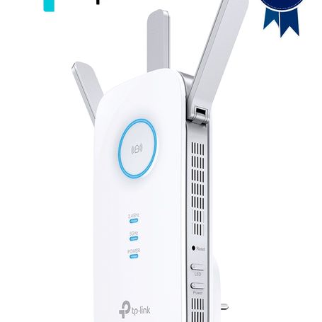 Tplink Re450   Repetidor De Senal Wifi Ac1750 De Doble Banda 2.4ghz (450mbps) Y 5ghz (1300mbps) Con Indicador Inteligente De Sen