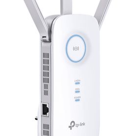 tplink re450   repetidor de senal wifi ac1750 de doble banda 24ghz 450mbps y 5ghz 1300mbps con indicador inteligente de senal m