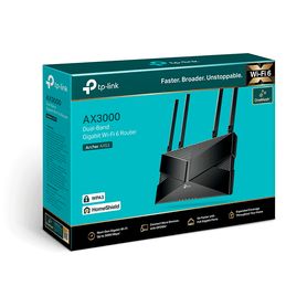 tplink archer ax53  ruteador wifi 6 ax de 3000 mbps con 1 puerto wan rj45 gigabit ethernet 4 puertos lan rj45 gigabit ethernet 