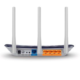 tplink archer c20  ruteador wifi ac 733mbps con 1 puerto wan rj45 fast ethernet 4 puertos lan rj45 fast ethernet y 3 antenas fi