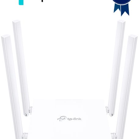 Tplink Archer C24  Ruteador Wifi Ac 750mbps Con 1 Puerto Wan Rj45 Fast Ethernet 4 Puertos Lan Rj45 Fast Ethernet 4 Antenas Fijas