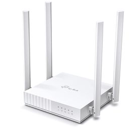 tplink archer c24  ruteador wifi ac 750mbps con 1 puerto wan rj45 fast ethernet 4 puertos lan rj45 fast ethernet 4 antenas fija