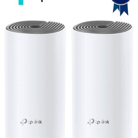  Tplink Decoe4 (2pack)  Kit De Router Inalámbrico Mesh Deco E4 Para Hogar De Doble Banda Ac 1200 Con 2 Puertos 10/100 Mbps Y Com