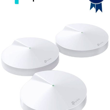 Tplink Deco M5 (3pack) Kit De 3 Routers Mesh Para Hogar De Doble Banda Wifi 5 Ac1300 Mbps Con 2 Puertos Gigabit Wan/lan 4 Antena