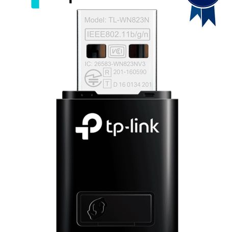 Tplink Tlwn823n  Mini Adaptador Usb Inalámbrico N 300 Mbps 2.4 Ghz Con 1 Antena Interna.