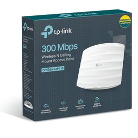 tplink eap115  punto de acceso omada 24 ghz n300 para montaje en techo o pared con configuración standalone o por controlador y