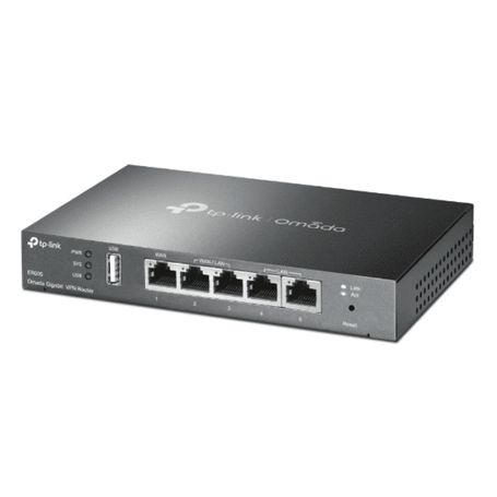 Tplink Er605  Router Omada Vpn Sdn Multiwan Gigabit Con 1 Puerto Wan Gigabit 2 Lan Gigabit Y 2 Configurables Lan/wan Hasta 25000