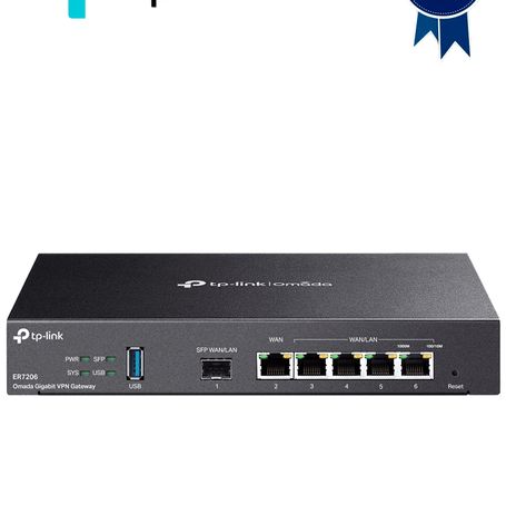 Tplink Er7206 Router Omada Vpn Sdn Multiwan Gigabit Con 1 Puerto Wan Sfp Y 1 Puerto Wan Rj45 Gigabit 2 Lan Rj45 Gigabit Y 2 Conf