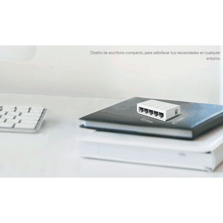 Tplink Ls1005  Switch Litewave No Administrable De Escritorio Con 5 Puertos Fast Ethernet Rj45 10/100mbps. Diseno Compacto Y Plu