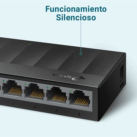 Tplink Ls1008g  Switch Para Escritorio 8 Puertos 10/100/1000mbps.