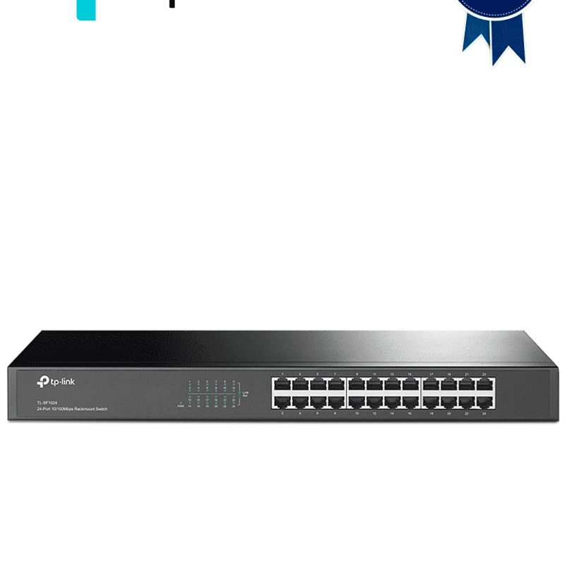 Tplink Tlsf1024  Switch No Administrable De 24 Puertos 10/100 Mbps Para Montaje En Rack