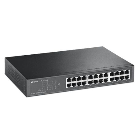 Tplink Tlsf1024d  Switch No Administrable De 24 Puertos 10/100 Mbps Para Escritorio/rack