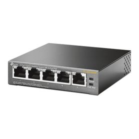 tplink tlsg1005p  switch escritorio no administrable de 5 puertos 101001000 mbps con 4 puertos poe 8023afat de hasta 65 w y poe