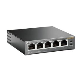 tplink tlsf1005p  switch poe no administrable con 5 puertos fast ethernet incluyendo 4 puertos poe af suministro poe hasta 58w 