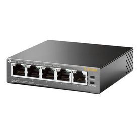 tplink tlsf1005p  switch poe no administrable con 5 puertos fast ethernet incluyendo 4 puertos poe af suministro poe hasta 58w 