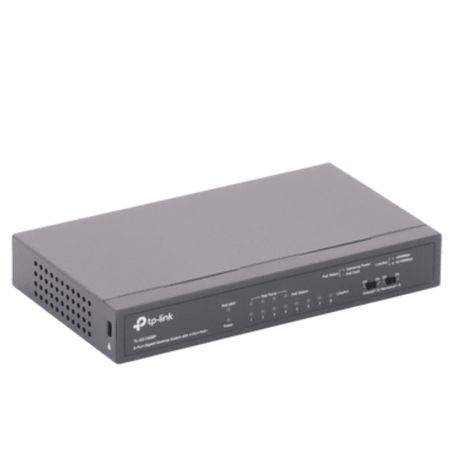 Tplink Tlsg1008p  Switch Gigabit Poe No Administrable De 8 Puertos 10/100/1000 Mbps Solo 4 Puertos Poe Ideal Para Escritorio