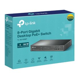 tplink tlsg1008p  switch gigabit poe no administrable de 8 puertos 101001000 mbps solo 4 puertos poe ideal para escritorio62747