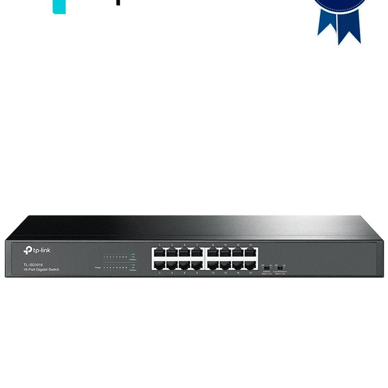 Tplink Tlsg1016  Switch Gigabit No Administrable De 16 Puertos 10/100/1000 Mbps Para Rack