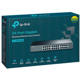 tplink tlsg1024d  switch gigabit no administrable de 24 puertos 101001000 mbps para escritoriorack62767