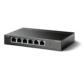 tplink tlsf1006p   switch poe no administrable con 6 puertos fast ethernet incluyendo 4 puertos poe af y at suministro poe hast