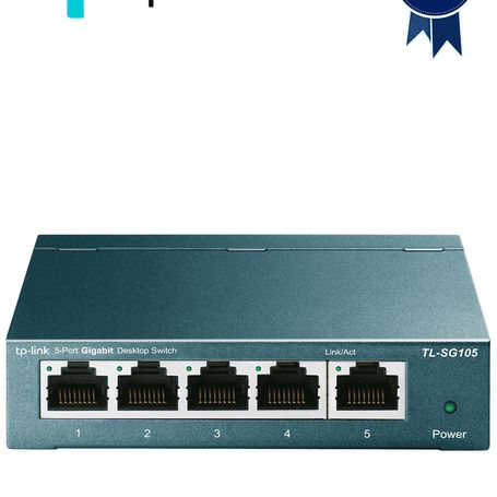 Tplink Tlsg105  Switch Gigabit No Administrable De 5 Puertos 10/100/1000 Mbps